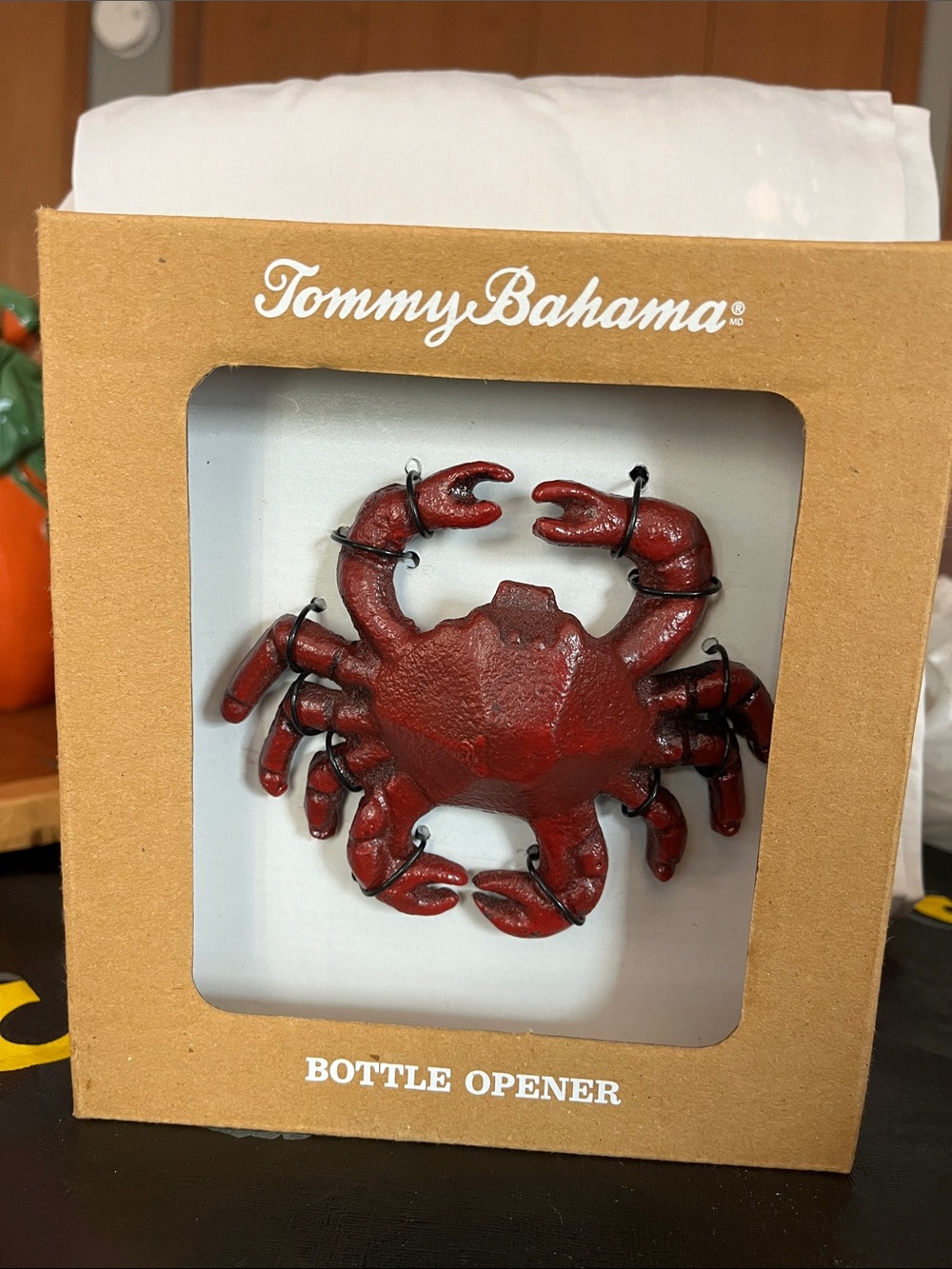 Tommy Bahama Red Crab Wall Bottle Opener